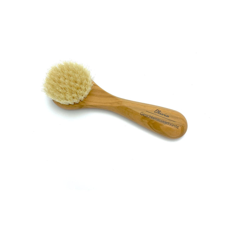 Dural Dural Face & Skin Brush Natural Bristles Olive Wood Skin Brush Dark Khaki