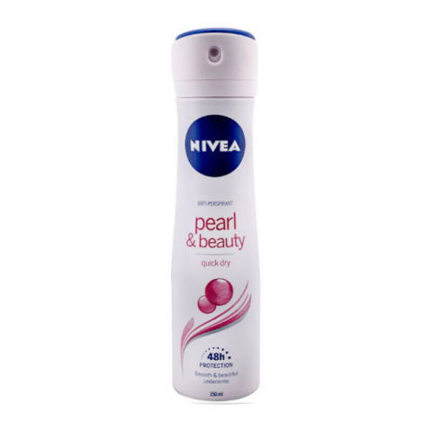 Nivea Nivea Pearl and Beauty Womens Deodorant Spray 150ml Deodorant Spray Light Gray