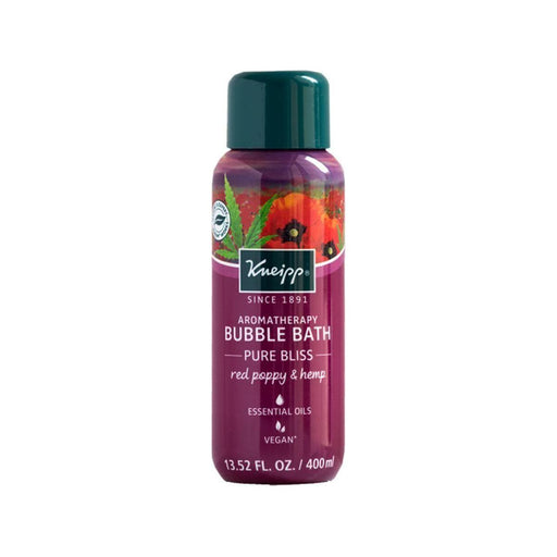 Kneipp Kneipp Red Poppy and Hemp Bubble Bath, 13.52 fl oz Bubble Bath Dim Gray