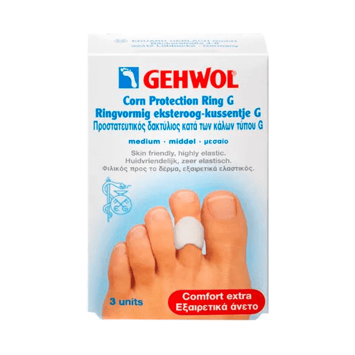 Gehwol Gehwol Corn Protection Ring G Medium 3ct Corn Protection Ring Light Gray