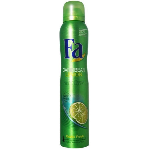 Fa Fa Deodorant Spray Caribbean Lemon 6.75 Oz Personal Care Dark Olive Green