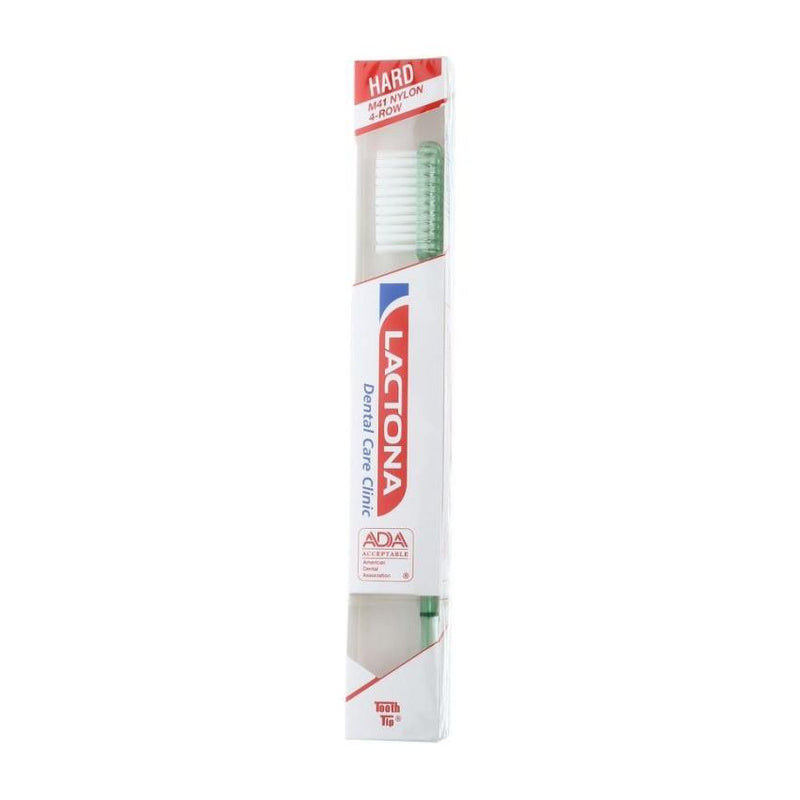 Lactona Lactona Hard M 41 Nylon 4-Row Toothbrush Toothbrush Light Gray