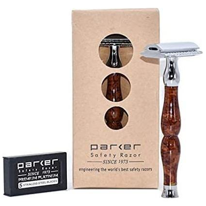 Parker Parker 45R Enamel Finish Double Edge Safety Razor Safety Razor Gray