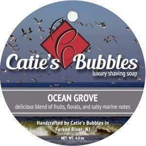 Catie's Bubbles Catie's Bubbles Ocean Grove Shaving Collection Shaving Set Dim Gray Shaving Soap 4oz
