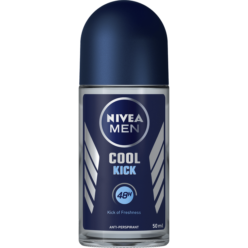 Nivea Nivea Deodorant Antiperspirant Roll On Men Cool Kick 48 Hours 50 Ml Men's Deodorant Dark Slate Gray