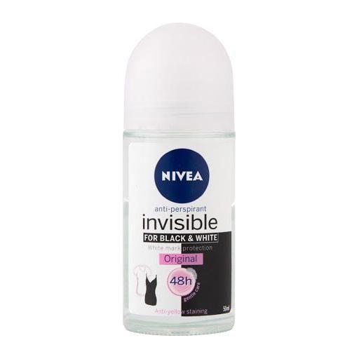 Nivea Nivea Invisible For Women Black & White Original Anti-perspirant Roll On 50ml Anti-Perspirant Roll On Lavender