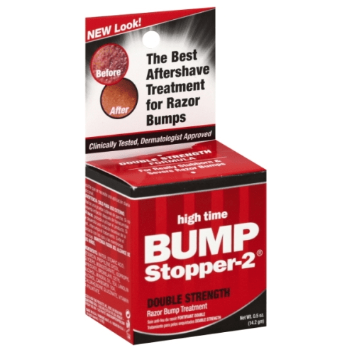 High Time High Time Bump Stopper-2 - Double Strength 0.50 oz Shaving Cream Antique White