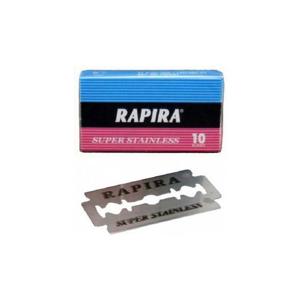 Rapira Rapira Classic Super Stainless Double Edge Razor Blades - 10 Pack Razor Blades Dim Gray
