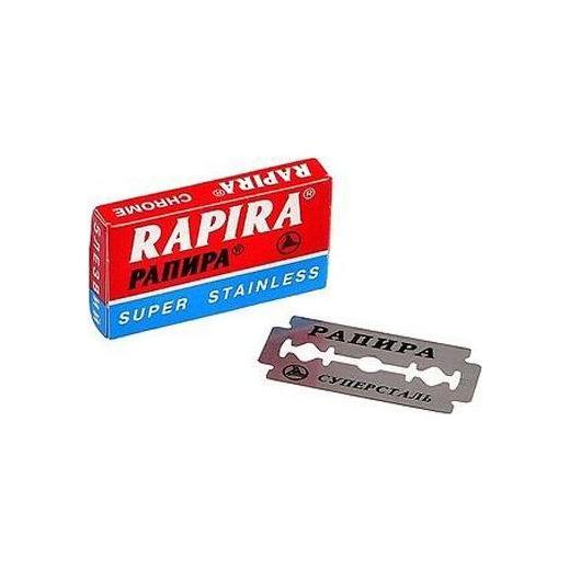 Rapira Rapira Chrome Stainless Double Edge Razor Blades - 5 Pack Razor Blades Dark Slate Blue