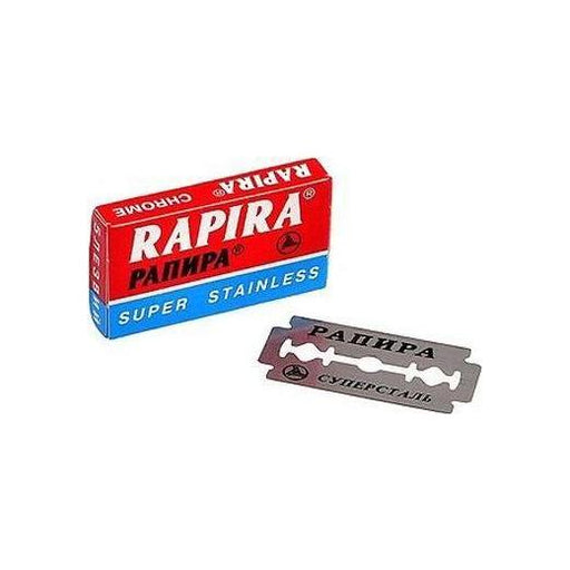 Rapira Rapira Chrome Stainless Double Edge Razor Blades - 5 Pack Razor Blades Dark Slate Blue