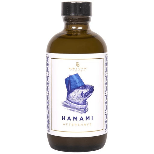 Noble Otter Noble Otter Soap Co. Hamami Shaving Collection Shaving Set Dark Olive Green Aftershave Splash 4 oz