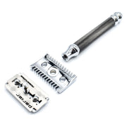 Parker Parker 26C Open Comb Graphite Handle Safety Razor Safety Razor Light Gray