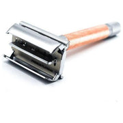 Parker Parker 74R RG Rose Gold & Satin Chrome Heavyweight Butterfly Open Safety Razor Safety Razor Dark Slate Gray