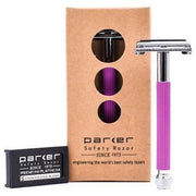 Parker Parker 29L Lavender Women's Long Handle Butterfly Open Safety Razor Safety Razor Tan
