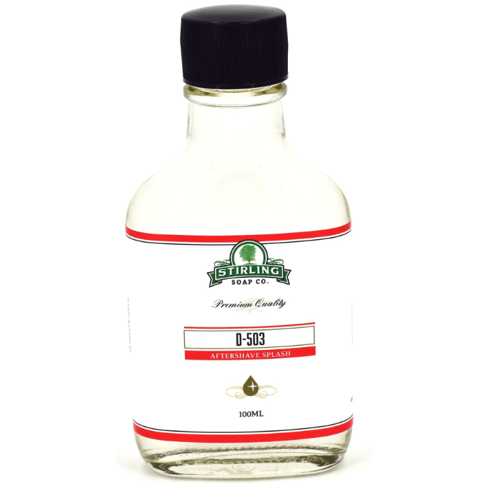 Stirling Soap Co Stirling Soap Co. D-503 Shaving Collection Shaving Set Antique White Aftershave Splash 3.3oz