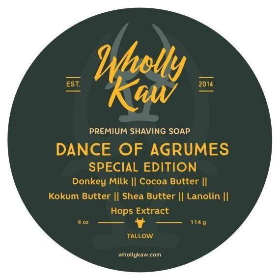 WhollyKaw Wholly Kaw Dance of Agrumes Shaving Collection Shaving Set Dark Slate Gray Shaving Soap 4 oz