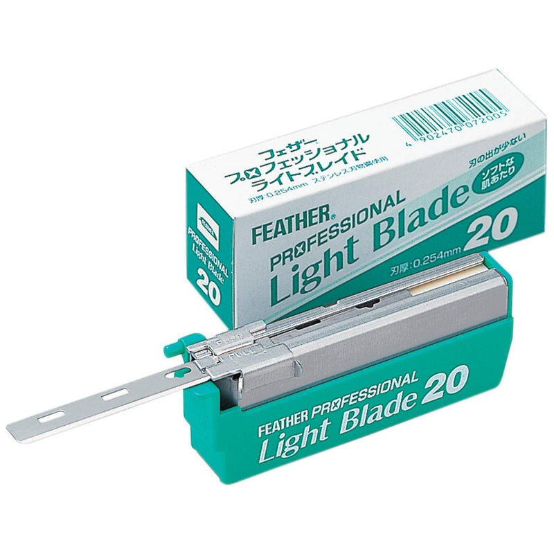 Feather Feather Artist Club Professional Light Blade 20 Blades Razor Blades Light Gray