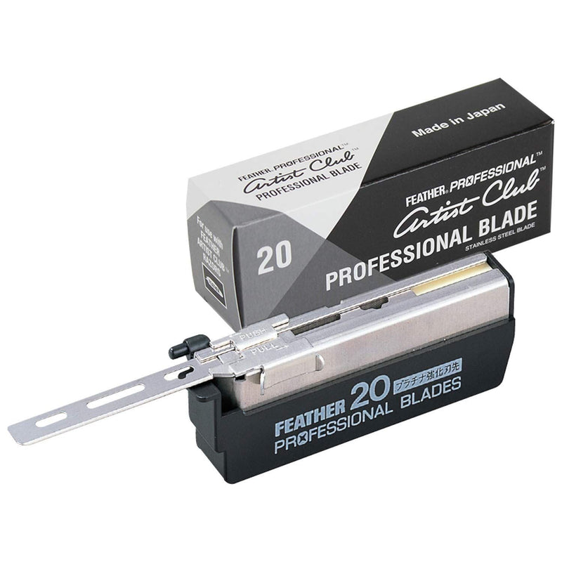Feather Feather Artist Club Professional Super Blades 20 ct Razor Blades Dark Slate Gray