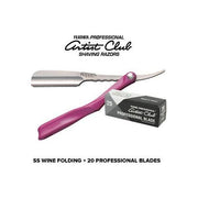 Feather Feather Artist Club Ss Wine Folding Razor + 20 Free Professional Blades Safety Razor Light Gray