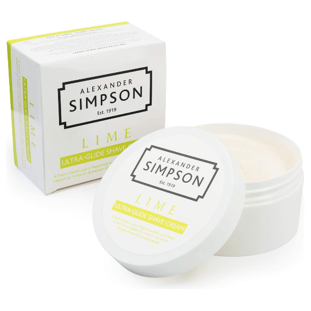 Simpsons Alexander Simpson Lime Ultra-glide Shaving Cream 180ml Shaving Cream Beige