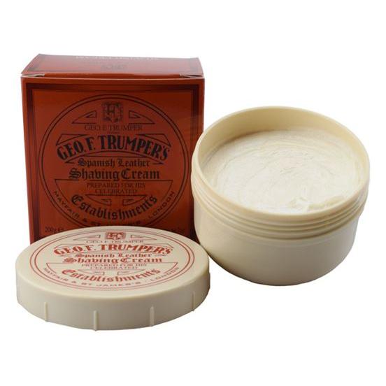 Geo. F. Trumper Geo. F. Trumper Spanish Leather Soft Shaving Cream Bowl/Tube Shaving Cream Tan Bowl 200g
