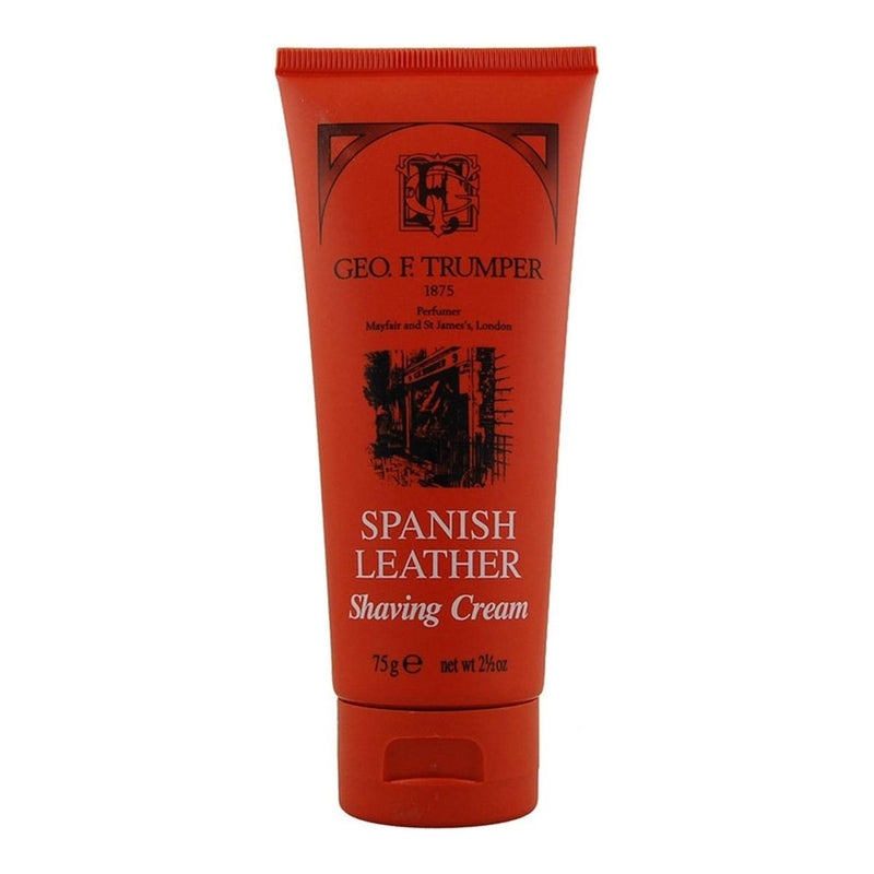 Geo. F. Trumper Geo. F. Trumper Spanish Leather Soft Shaving Cream Bowl/Tube Shaving Cream Firebrick Tube 75g