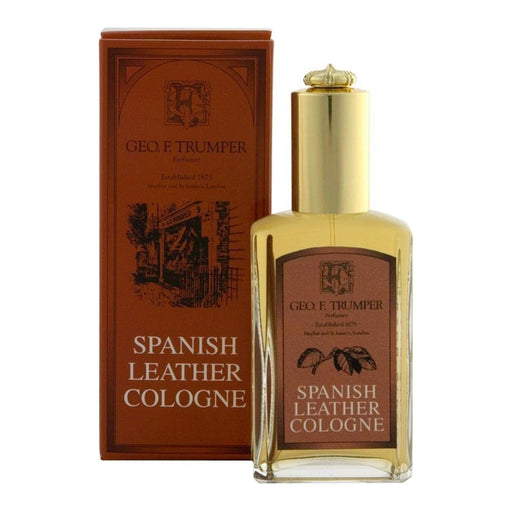 Geo. F. Trumper Geo F. Trumper Spanish Leather Cologne Collection Cologne Saddle Brown Glass Atomizer Bottle 50ml