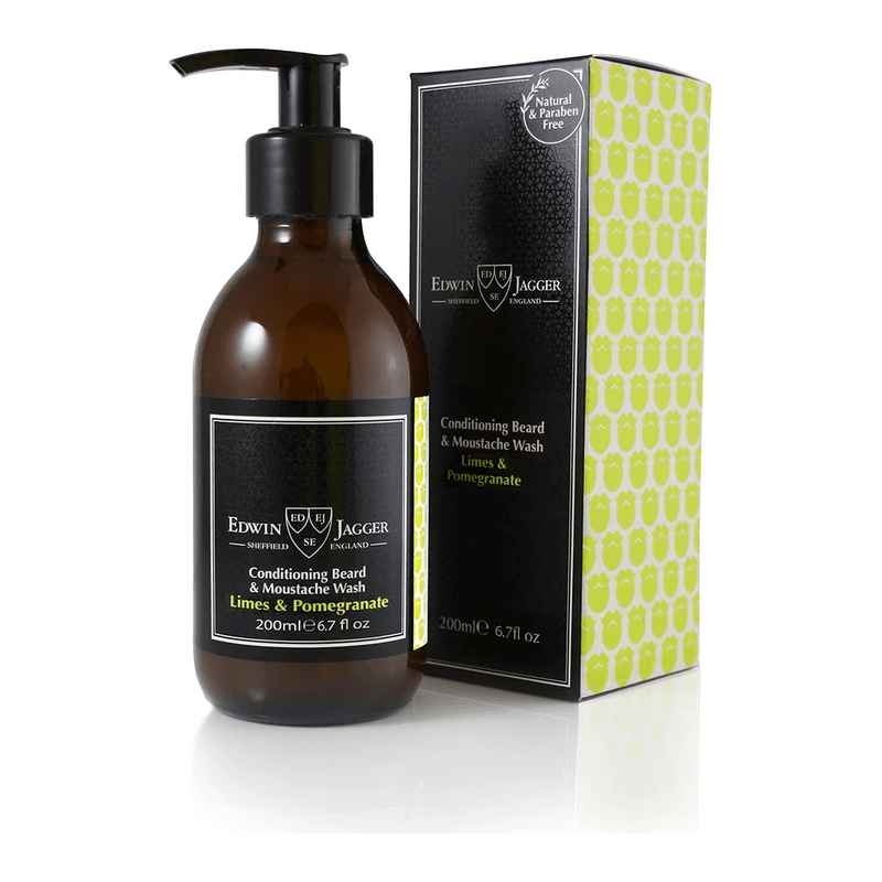 Edwin Jagger Edwin Jagger Conditioning Beard & Moustache Wash Lime & Pomegranate 200Ml Beard & Moustache Wash Dark Slate Gray
