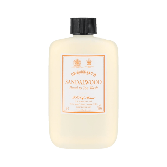 D.R. Harris & Co D. R. Harris & Co Sandalwood Head-to-Wash 100ml Body Wash Antique White