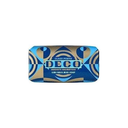 Claus Porto Claus Porto Deco Lime Basil Bath Mini Soap 1.7 Oz Bath Soap Dark Slate Gray