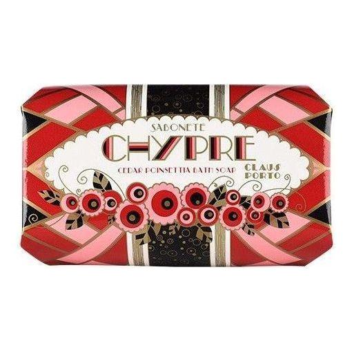 Claus Porto Claus Porto Chypre Cedar Poinettia Soap 5.3 oz Bath Soap Light Gray