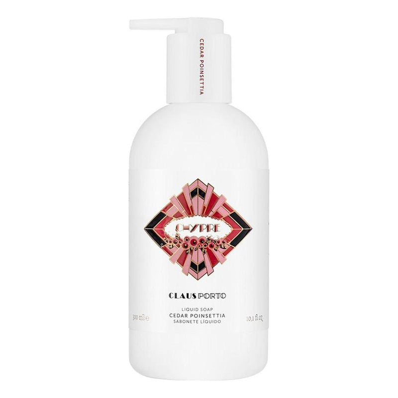 Claus Porto Claus Porto Chypre Cedar Poinettia Liquid Soap 10.1 oz Liquid Soap White Smoke