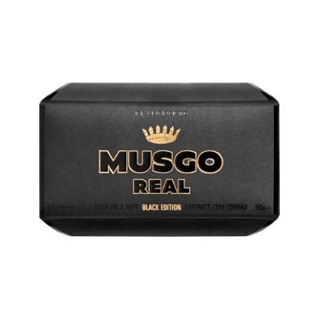 Musgo Musgo Real Soap On A Rope Black Edition 190 6.7 Oz Bar Soap Dark Slate Gray
