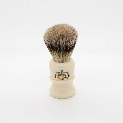 Simpsons Simpsons Fifty Series 57 Best Badger Shaving Brush Shaving Brush White Smoke