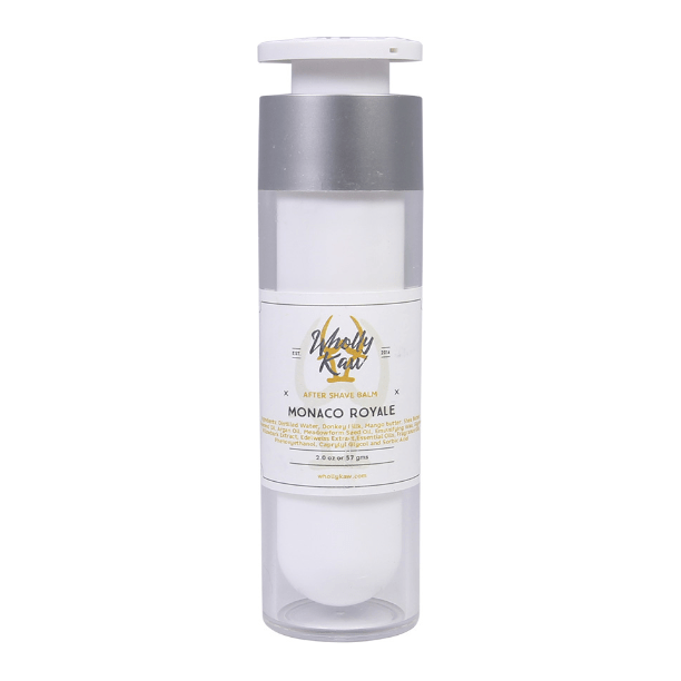 WhollyKaw Wholly Kaw Monaco Royale Shaving Collection Shaving Set Light Gray Aftershave Balm 1.76 oz