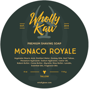 WhollyKaw Wholly Kaw Monaco Royale Shaving Collection Shaving Set Dark Slate Gray Tallow Shaving Soap 4 oz