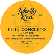 WhollyKaw Wholly Kaw Fern Concerto Shaving Collection Shaving Set Goldenrod Vegan Shaving Soap 4 oz