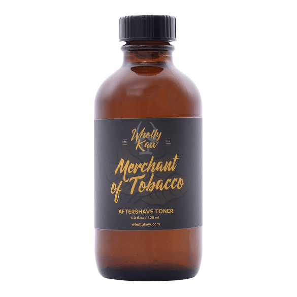 WhollyKaw Wholly Kaw Merchant of Tobacco Shaving Collection Shaving Set Dark Slate Gray Aftershave Toner 4 oz