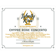 WhollyKaw Wholly Kaw Chypre Rose Concerto Shaving Collection Shaving Set Beige After Shave Balm 1.76 oz / N/A