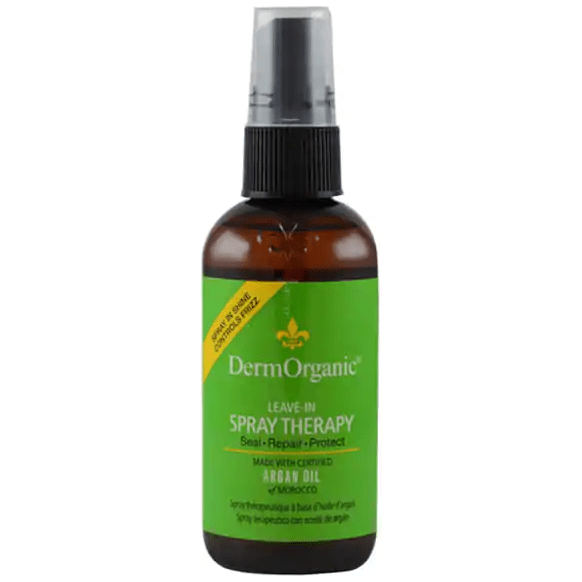 DermOrganic Official Shop DermOrganic Leave-in Shine Therapy 3.4 oz Leave-in Hair Treatment Olive Drab