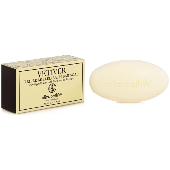 Elizabeth W Elizabeth W Vetiver Triple Milled Bath Bar Soap 7oz Bath Bar Soap Wheat