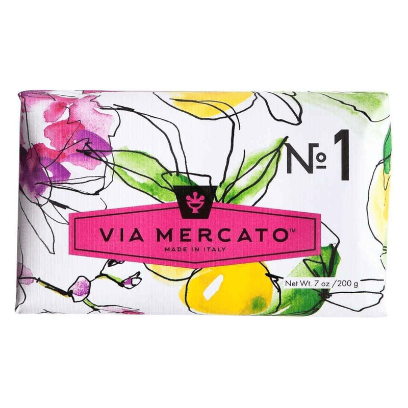 Via Mercato Via Mercato Nro.1 Soap (Bergamot, Patchouli & Rosewood) 7oz Bar Soap Lavender