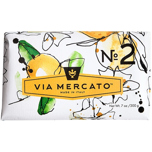Via Mercato Via Mercato Nro. 2 Soap (Green Tea & White Musk) 7oz Bar Soap Dark Slate Gray