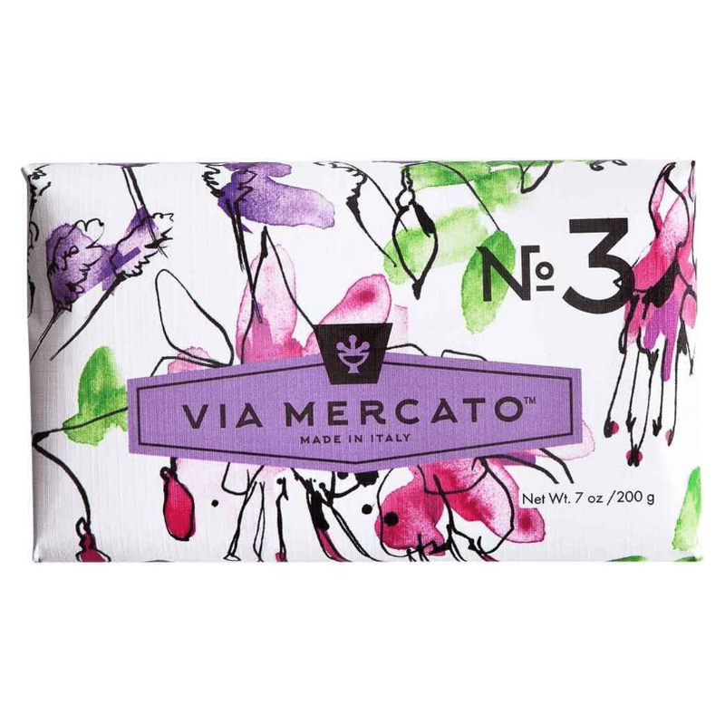 Via Mercato Via Mercato Nro. 3 Soap (Pepe Rosa, Lavender & Vanilla Bean) 7oz Soap Dark Slate Gray