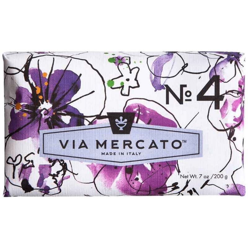 Via Mercato Via Mercato Nro. 4 Soap (Violets, Magnolia & Amber) 7oz Bar Soap Dark Slate Gray