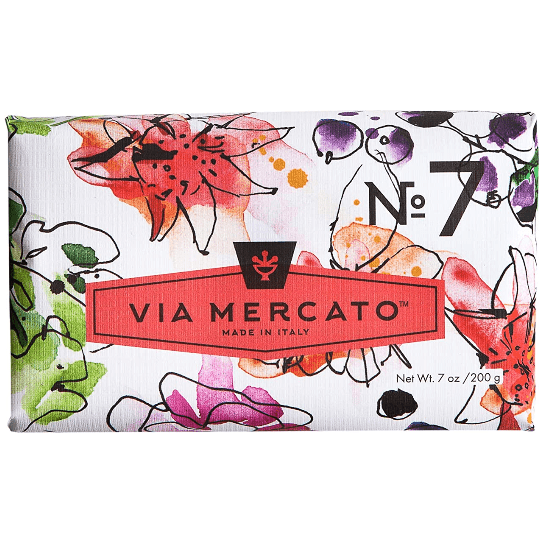 Via Mercato Via Mercato Nro. 7 Soap (Peach, Fig Blossom & Rose) 7oz Bar Soap Dark Slate Gray