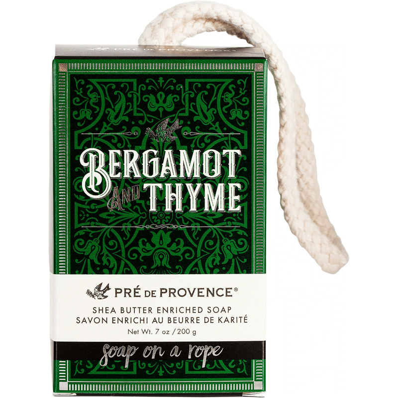 Pre De Provence Pre De Provence  Soap On A Rope Bergamot Thyme 7 oz Soap Dark Green
