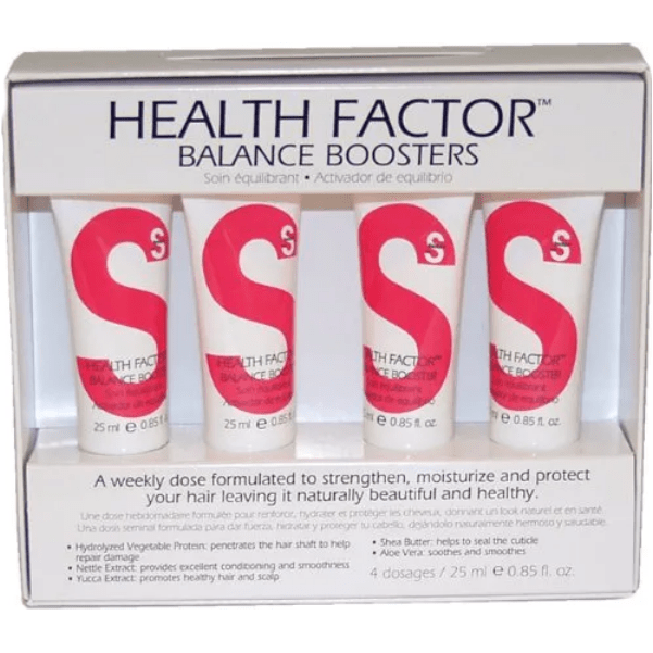 TIGI Tigi S-factor Health Factor Balance Boosters Box x 4 118.0 Ml Hair Care Product Light Gray