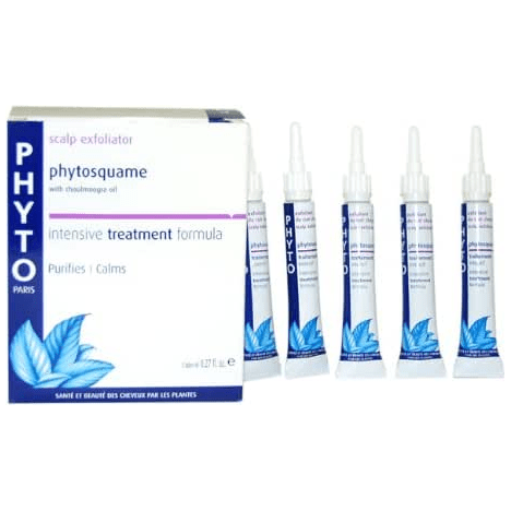 Phyto Phyto Phytosquame Intensive Treatment Formula 5 Tubes x 0.27 Oz Hair Treatment Dark Slate Blue