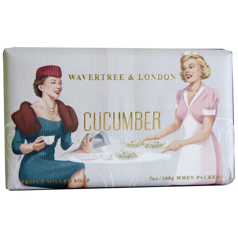 Wavertree & London Wavertree & London Cucumber Luxury Soap Bar 7 Ounces Luxury Soap Bar Gray